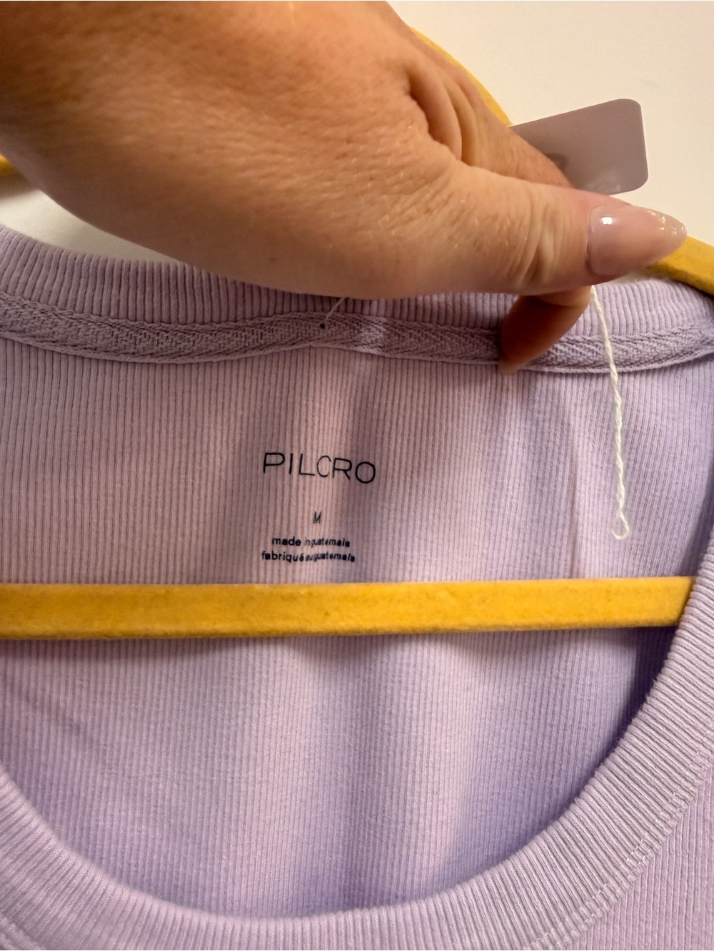 Pilcro Lavender Scoop Neck Short Sleeve Tee - Picture 2 of 2
